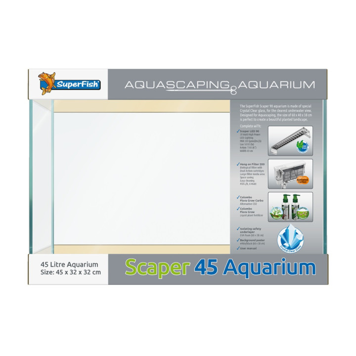 SUPERFISH SCAPER 45 aquascaping akvaario