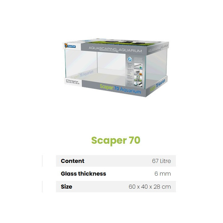 SUPERFISH SCAPER 70 aquascaping akvaario