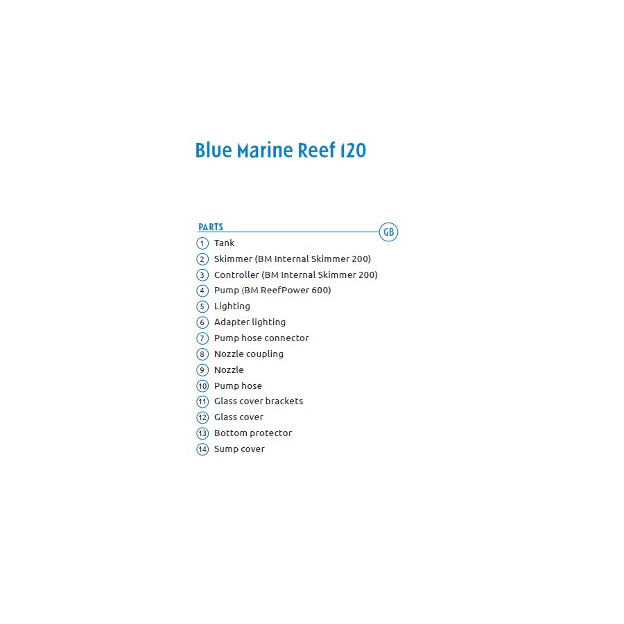 BLUE MARINE REEF 120 AQUARIUM meriakvaariopaketti