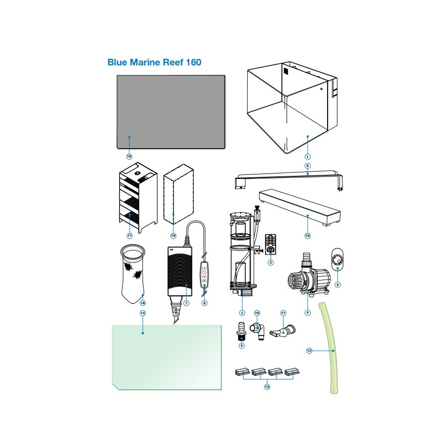 BLUE MARINE REEF 160 AQUARIUM akvaariopaketti
