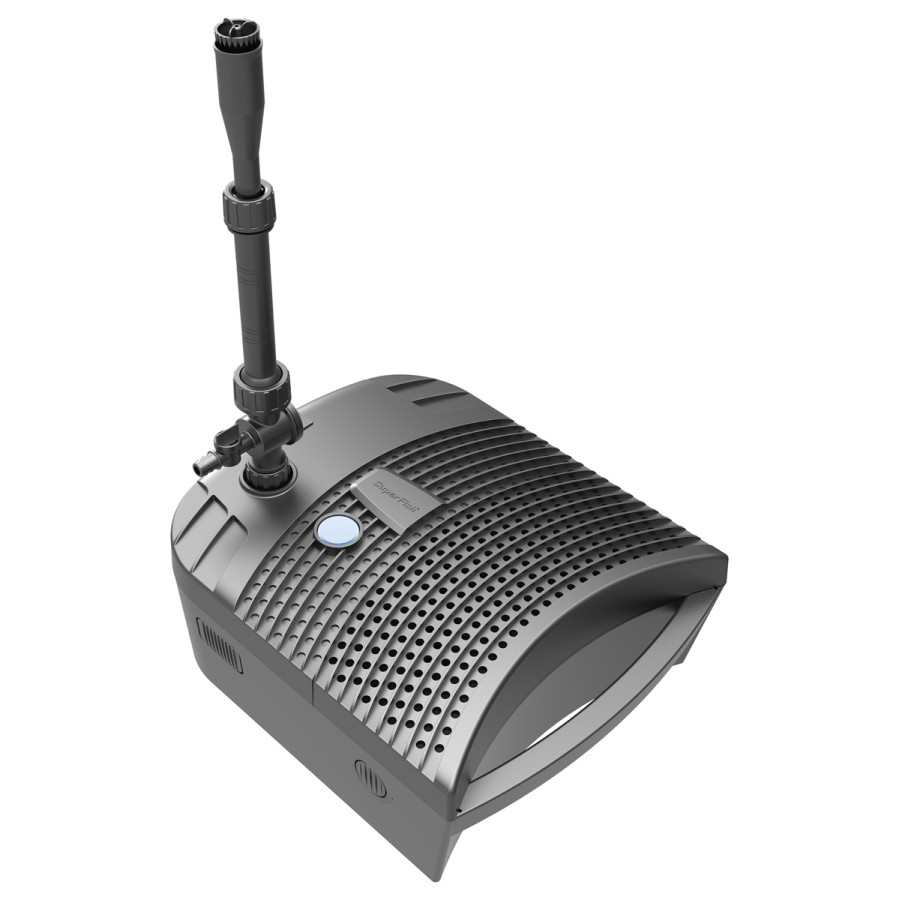 Superfish Combi Clear 6 000 tehokas ja kompakti UVC‑yhdistelmäsuodatin pieniin ja keskikokoisiin lampiin.