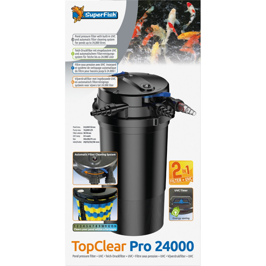 Superfish TOPCLEAR PRO 24.000 UVC-24 WATT