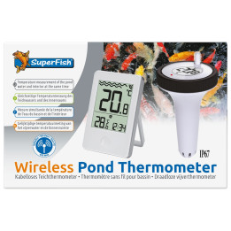 Superfish Wireless Pond Thermometer helppo ja mukava tapa seurata lammen lämpötilaa sisätiloista käsin.