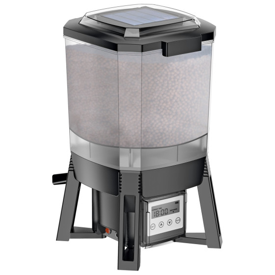 Superfish Solar Fish Feeder aurinkokäyttöinen kalan ruokkija helppoon ja säännölliseen ruokintaan.