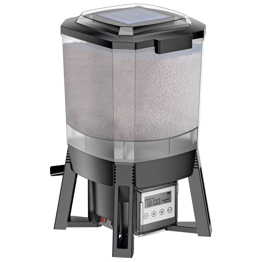 Superfish Solar Fish Feeder aurinkokäyttöinen kalan ruokkija helppoon ja säännölliseen ruokintaan.