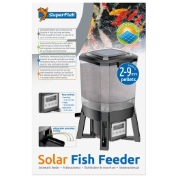 Superfish Solar Fish Feeder aurinkokäyttöinen kalan ruokkija helppoon ja säännölliseen ruokintaan.