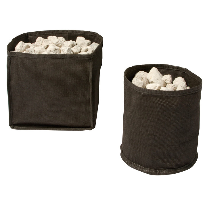 Superfish Flexi Plant Basket 18 × 18 × 18 cm pieni joustava kasvikori vedenläpäisevästä hienoverkosta ja kestävästä kankaasta.