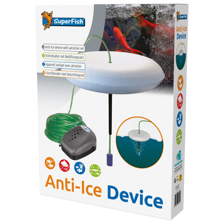 Superfish Anti Ice Device & Aeration Set – auttaa pitämään lammen talvella sulana ja turvallisena kaloille.